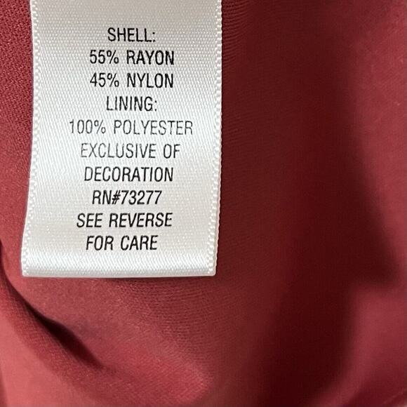 Apt. 9‎ Lace Overlay Babydoll Top Size 1X Red Dainty Cottage Y2K Women’s - Picture 7 of 8